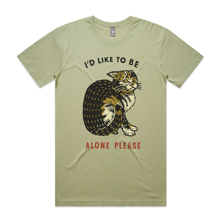 Alone Please T Shirt - Pistachio RZA