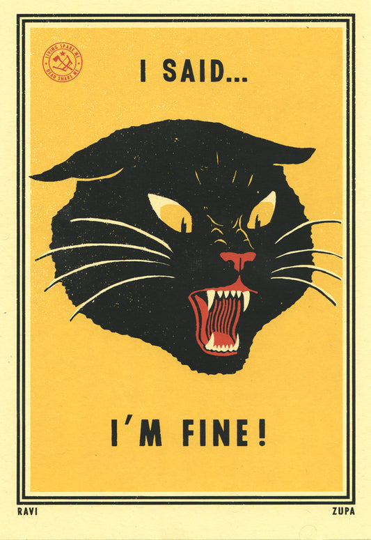 I'm Fine 5.5"x8" Print RZA