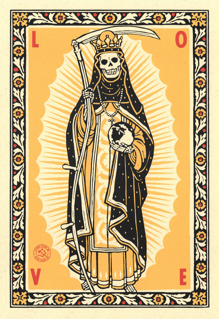 Santa Muerte 5.5"x8" Print RZA